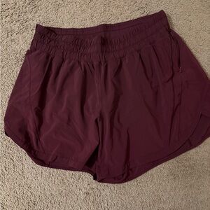 Lululemon Deep Burgundy Shorts